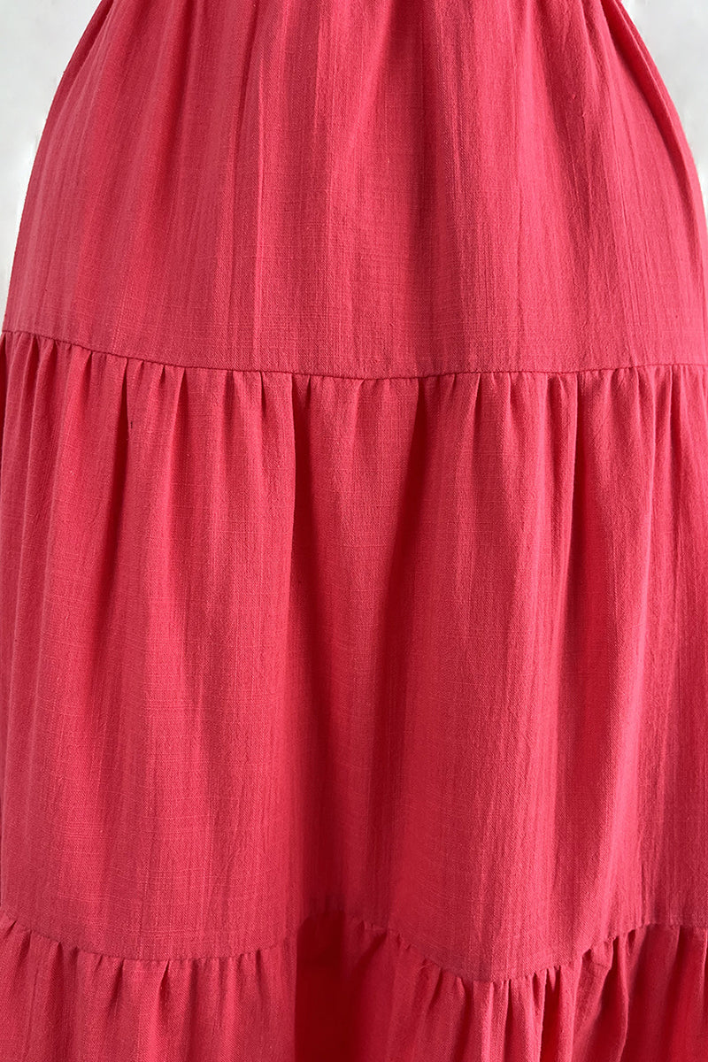 Backless Tied Up Pleated Vacation Slip Maxi Dresses