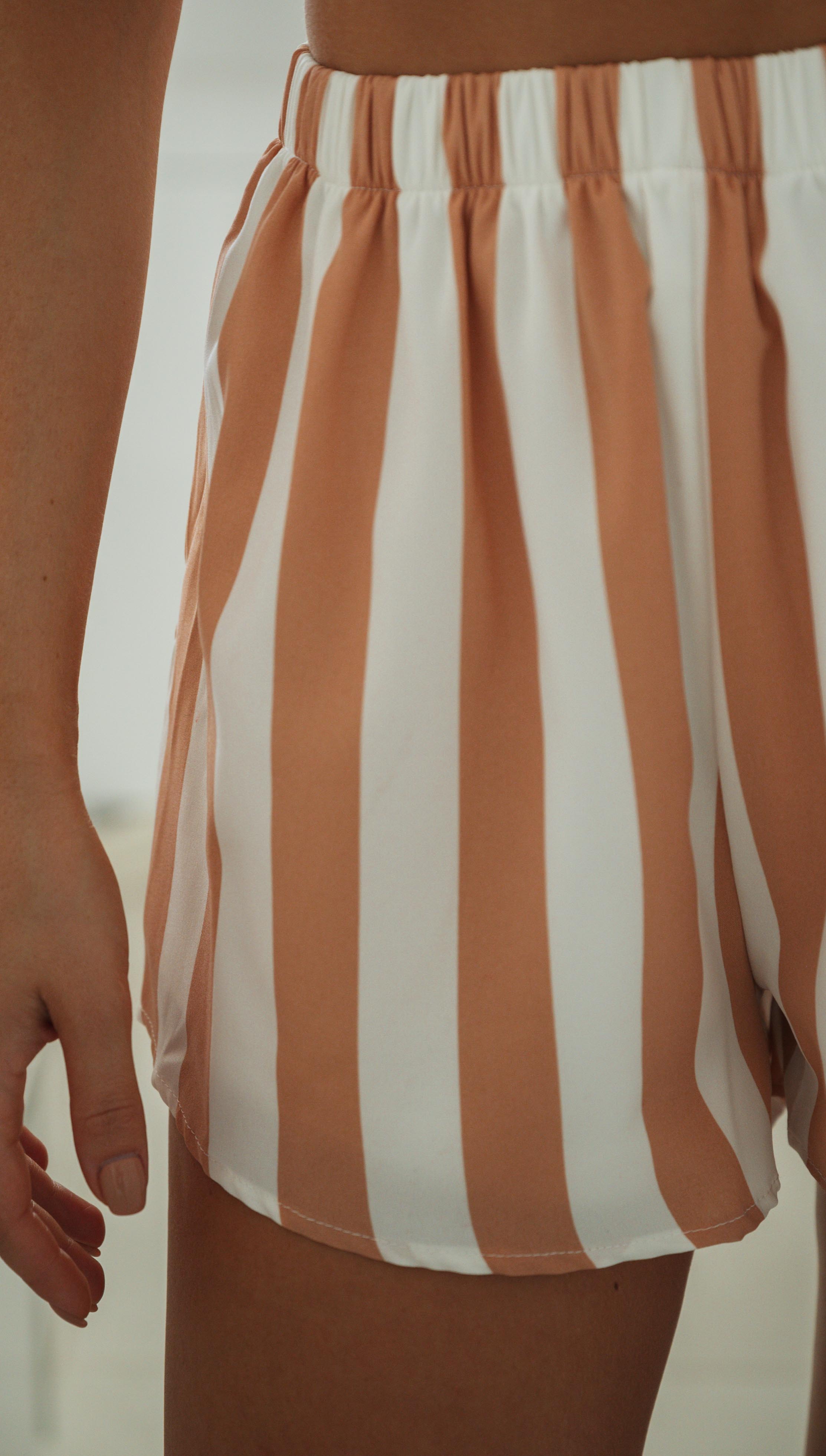 Relaxed Fit Orange White Matching Colors 3pcs Set