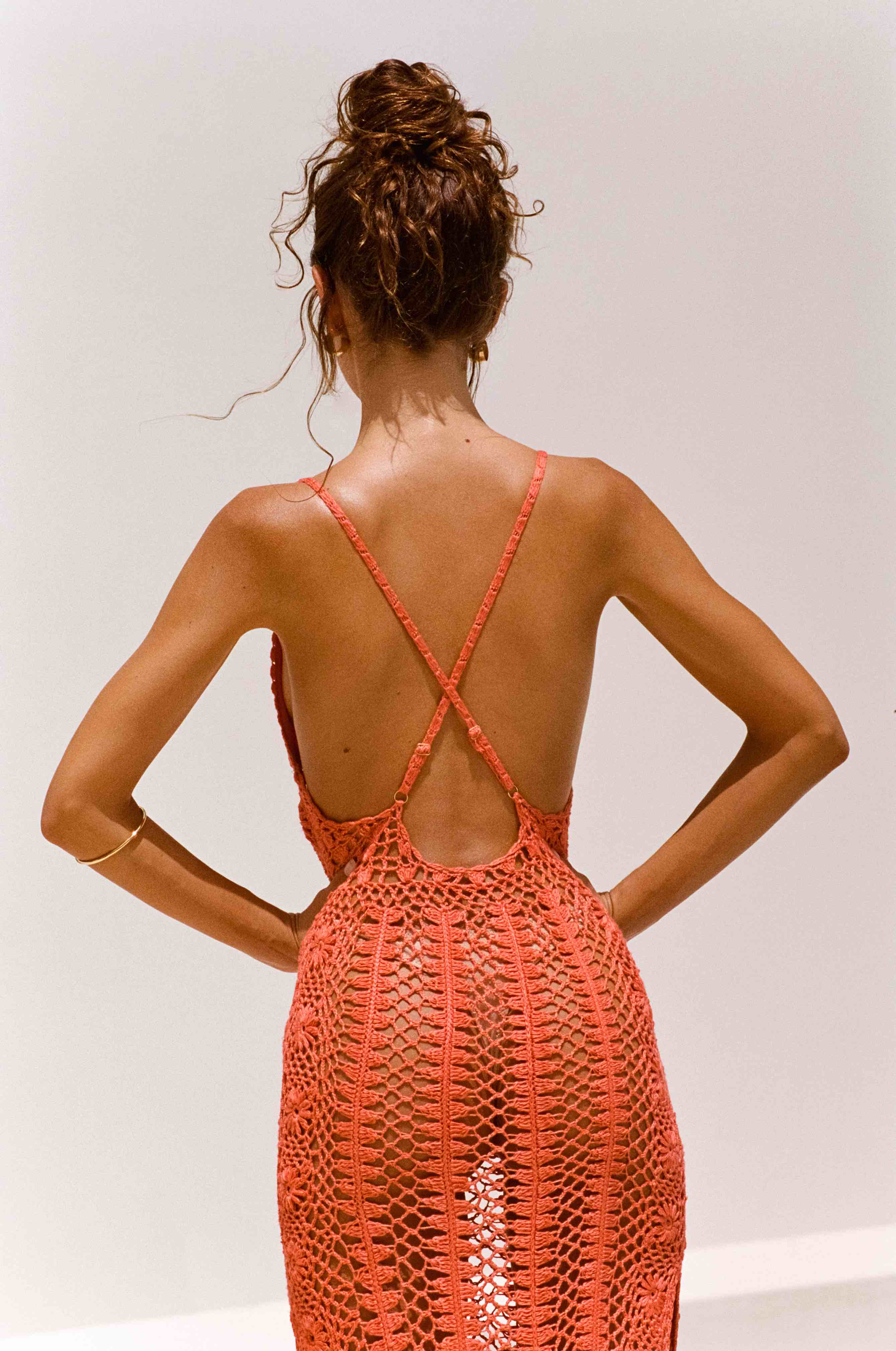 Y2K Fashions Knit V Neck Beach Cover Up Maxi Dresses
