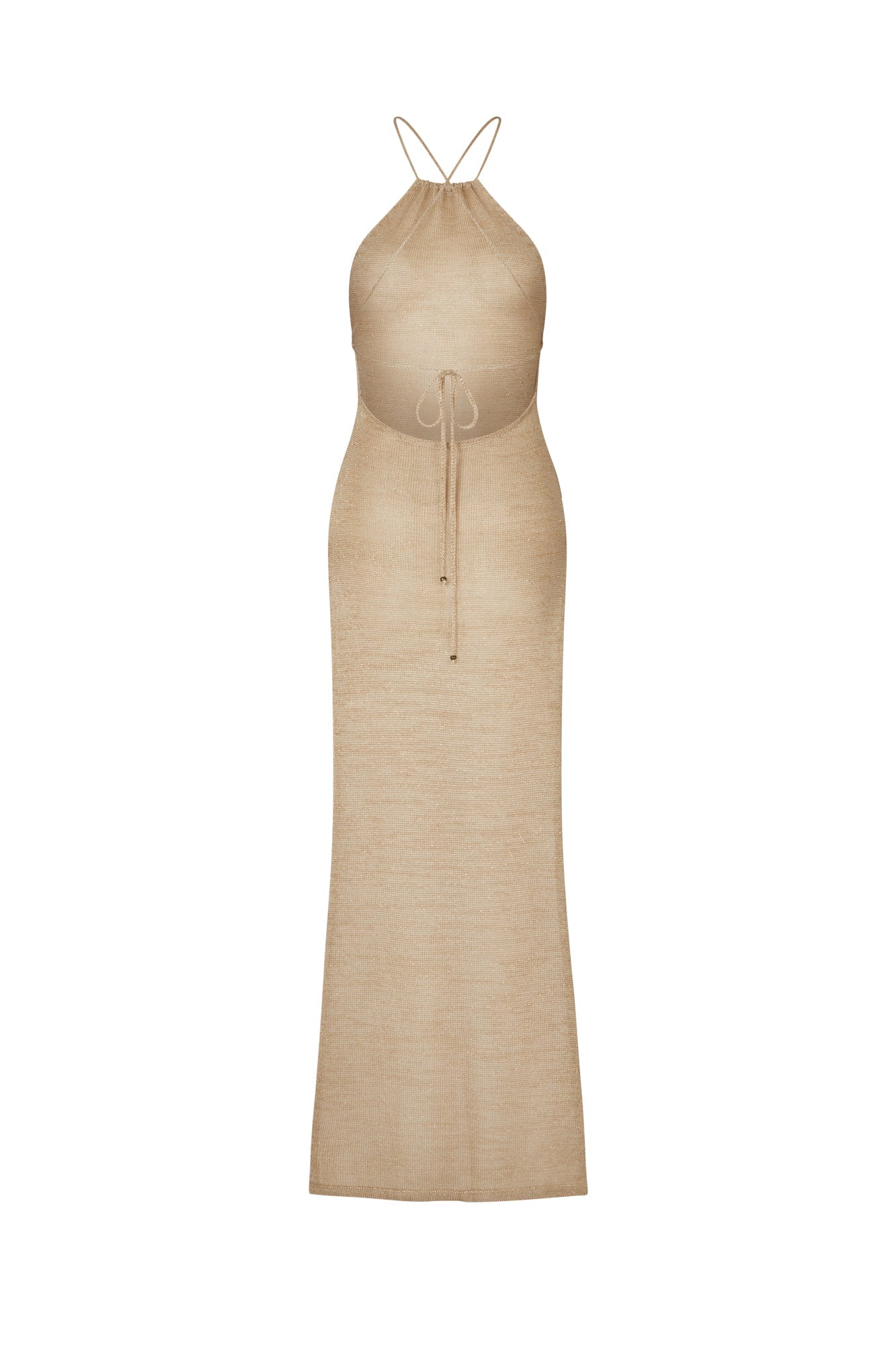 Knit Sleeveless Slit Maxi Dresses