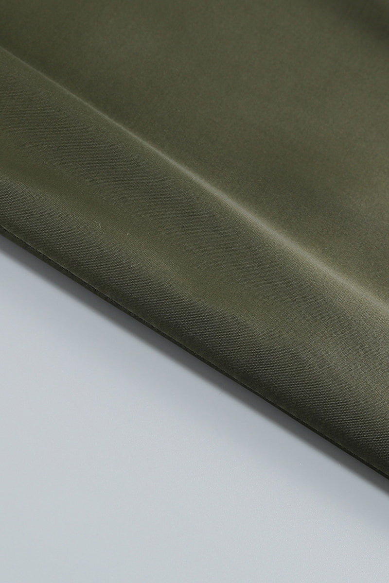 Irregular Neck Seam Corset Strapless High Slit Satin Evening Gown Slim Maxi Dresses